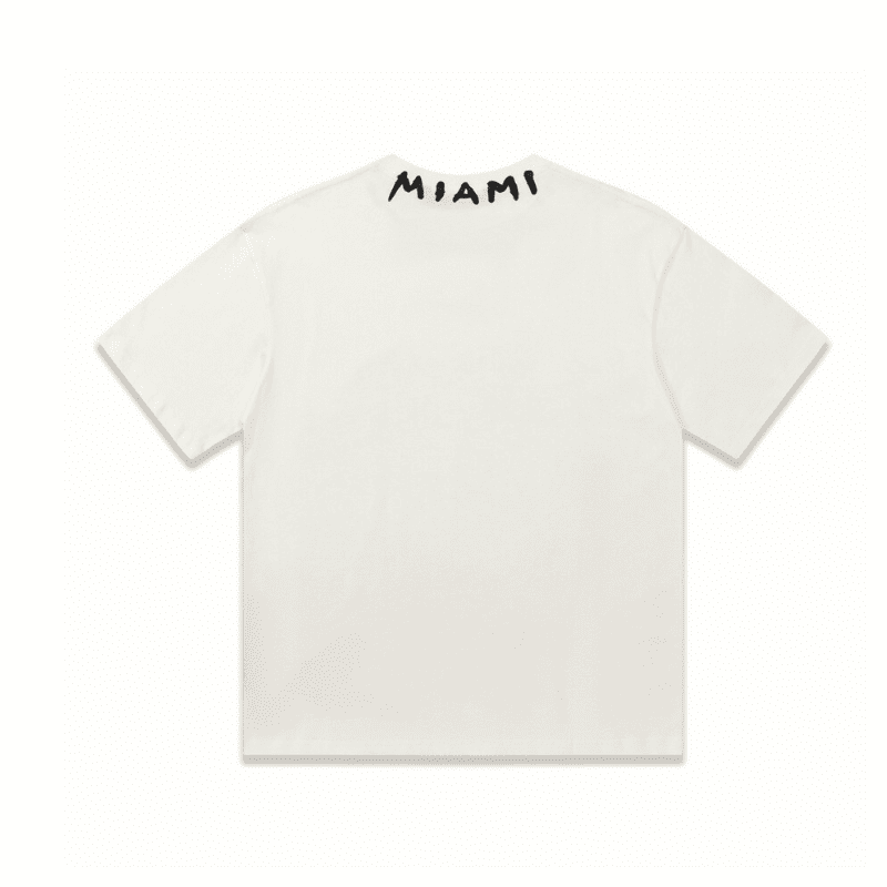 Camiseta Palm Angels Miami White Cream