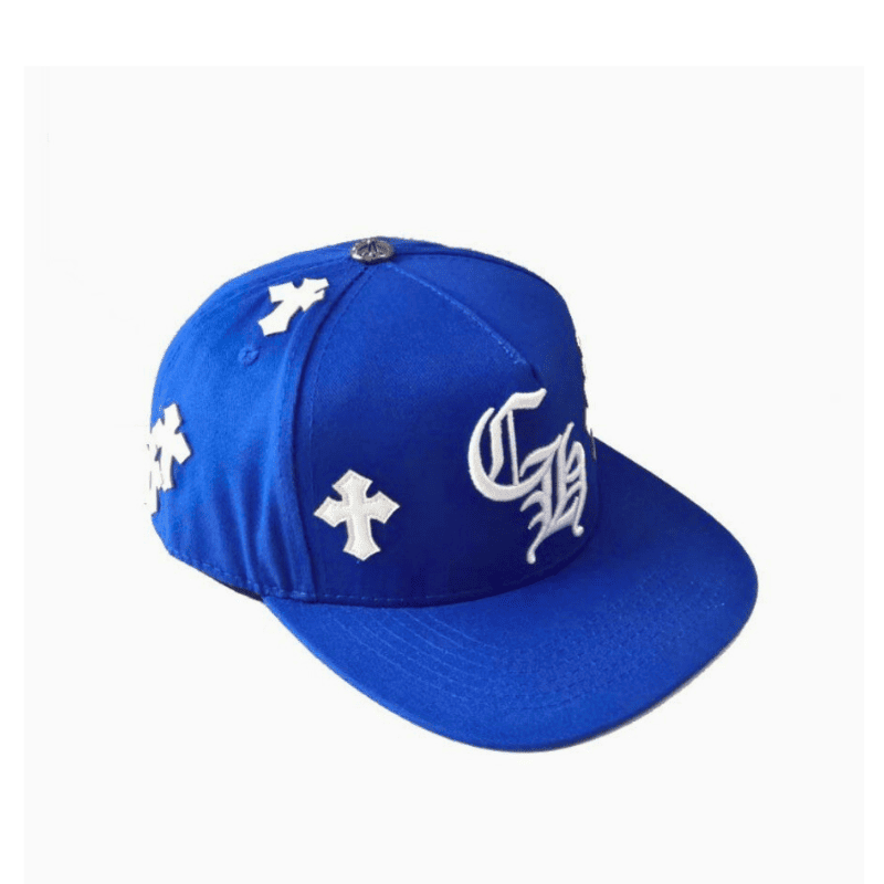 Boné Chrome Hearts Cross Patch Azul