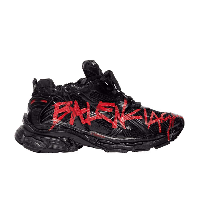 Balenciaga Runner Graffiti Sneaker in Black