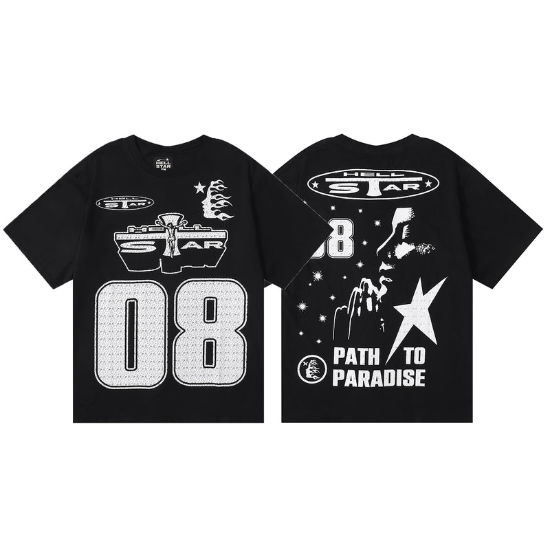 Camiseta Hellstar PATH TO PARADISE - Preta