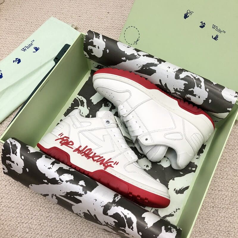 Off-White Out of Office Low For Walking White Red