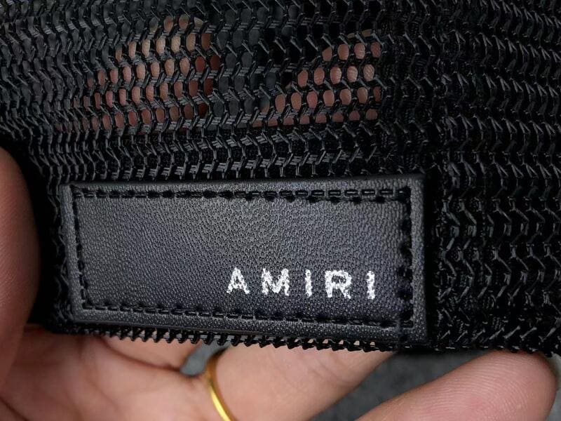 Boné Amiri Trucker AM Paint Drip Logo Preto