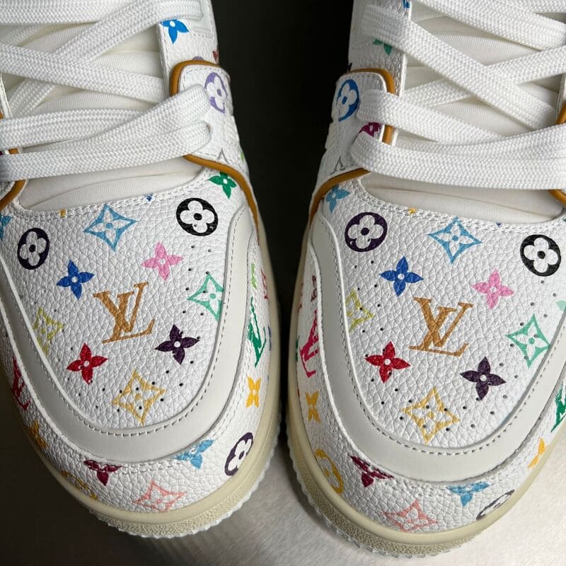 Louis Vuitton LV Trainer x Takashi  Murakami White