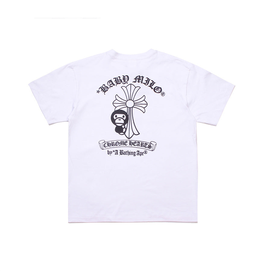 トップス A BATHING APE x CHROME HEARTS BABY MILO Camiseta BAPE x Chrome Hearts Baby Milo